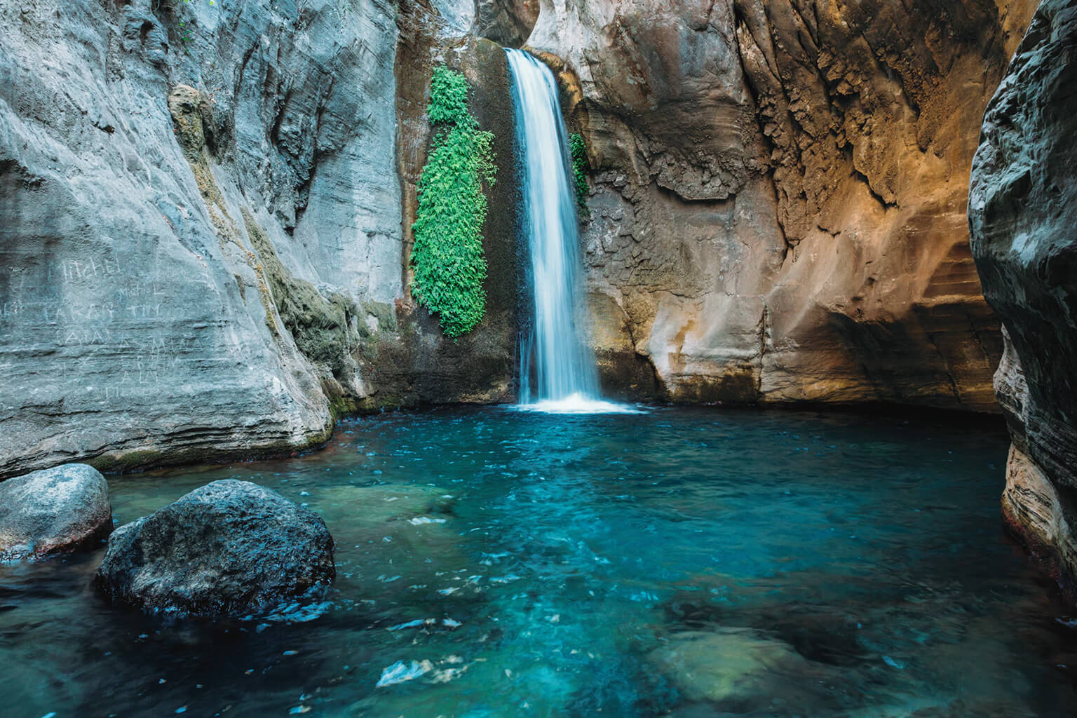 Sapadere Canyon waterfalls